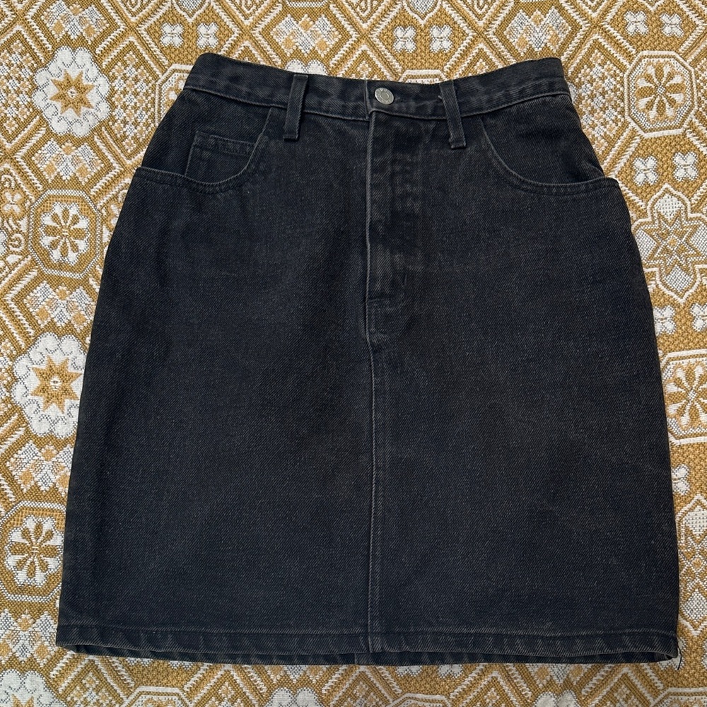 Guess by Marciano Black Denim Skirt